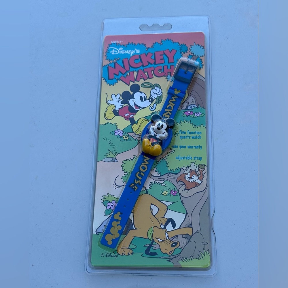 Mickey Mouse Blue Walt Disney NEW Watch 5 Function Quartz Adjustable Vintage